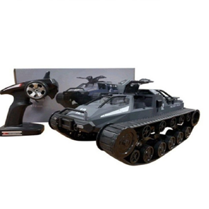 ماشین کنترلی شارژی تانک پلیس آفرود طوسی آب و خاک Remote Control Off-Road Police Tank 1:12 -اسباب بازی